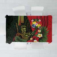 Hawaii And Tonga Tablecloth King Kamehameha Tribal Ngatu Pattern