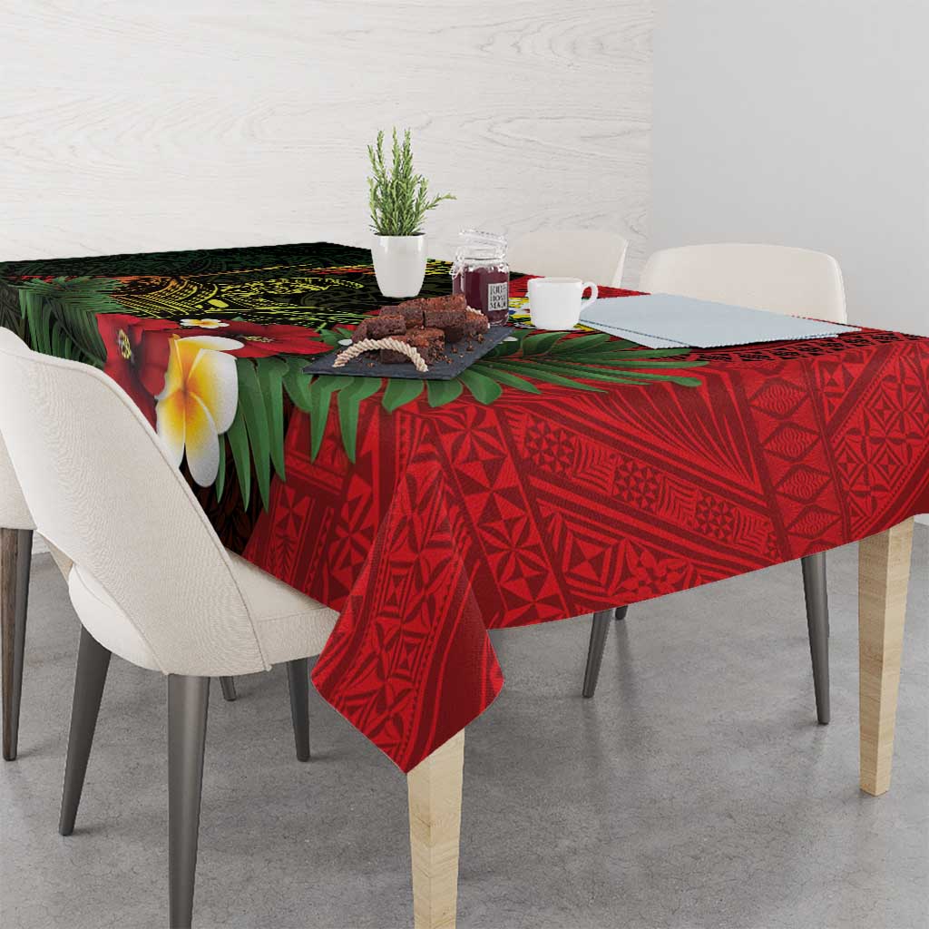 Hawaii And Tonga Tablecloth King Kamehameha Tribal Ngatu Pattern