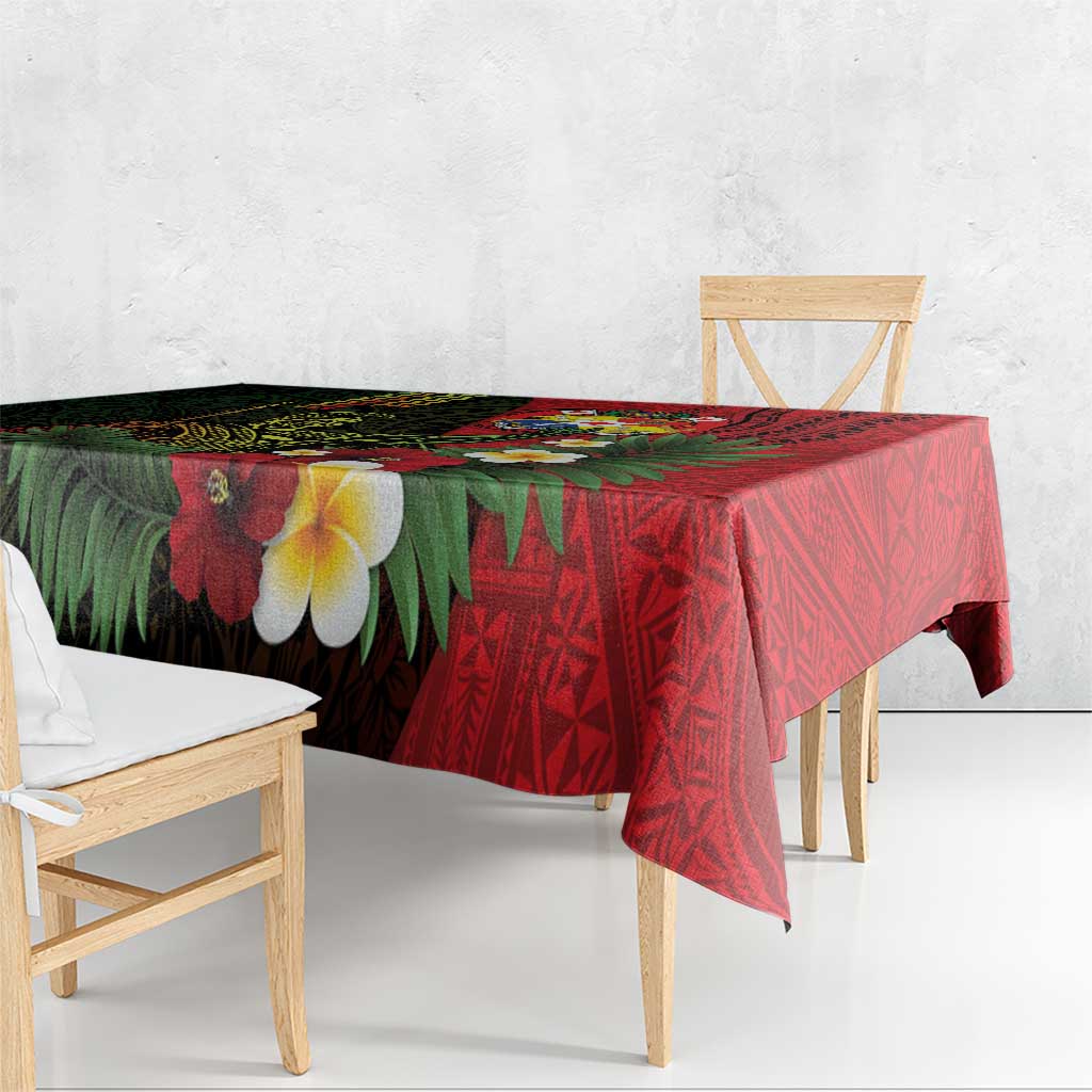 Hawaii And Tonga Tablecloth King Kamehameha Tribal Ngatu Pattern