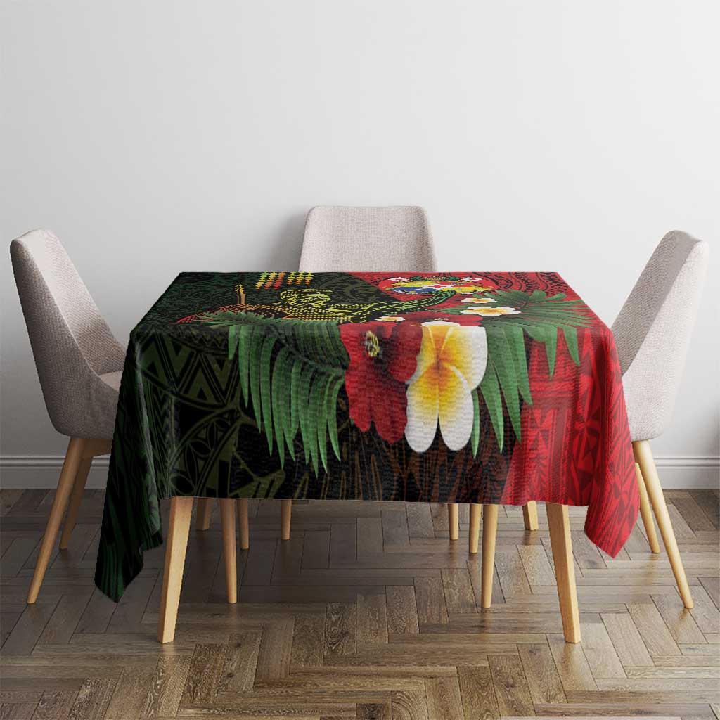 Hawaii And Tonga Tablecloth King Kamehameha Tribal Ngatu Pattern