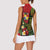 Hawaii And Tonga Women Sleeveless Polo Shirt King Kamehameha Tribal Ngatu Pattern