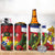 Hawaii And Tonga 4 in 1 Can Cooler Tumbler King Kalakaua Tribal Gecko Tongan Ngatu