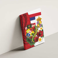 Hawaii And Tonga Canvas Wall Art King Kalakaua Tribal Gecko Tongan Ngatu