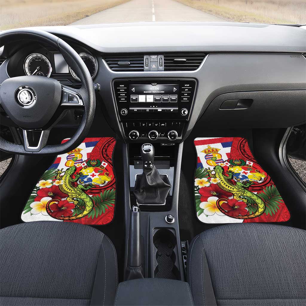 Hawaii And Tonga Car Mats King Kalakaua Tribal Gecko Tongan Ngatu