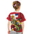 Hawaii And Tonga Kid T Shirt King Kalakaua Tribal Gecko Tongan Ngatu