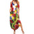 Hawaii And Tonga Summer Maxi Dress King Kalakaua Tribal Gecko Tongan Ngatu