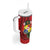 Hawaii And Tonga Tumbler With Handle King Kalakaua Tribal Gecko Tongan Ngatu