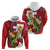Hawaii And Tonga Zip Hoodie King Kalakaua Tribal Gecko Tongan Ngatu