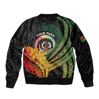 Personalised Vanuatu Independence Day Bomber Jacket July 30 Pig Tusk Long God Yumi Stanap