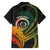 Personalised Vanuatu Independence Day Family Matching Off The Shoulder Long Sleeve Dress and Hawaiian Shirt July 30 Pig Tusk Long God Yumi Stanap