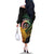 Personalised Vanuatu Independence Day Family Matching Off The Shoulder Long Sleeve Dress and Hawaiian Shirt July 30 Pig Tusk Long God Yumi Stanap
