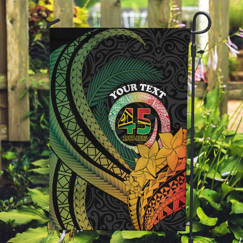 Personalised Vanuatu Independence Day Garden Flag July 30 Pig Tusk Long God Yumi Stanap