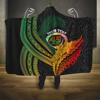 Personalised Vanuatu Independence Day Hooded Blanket July 30 Pig Tusk Long God Yumi Stanap