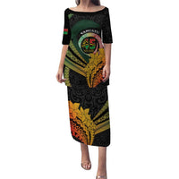 Personalised Vanuatu Independence Day Puletasi July 30 Pig Tusk Long God Yumi Stanap