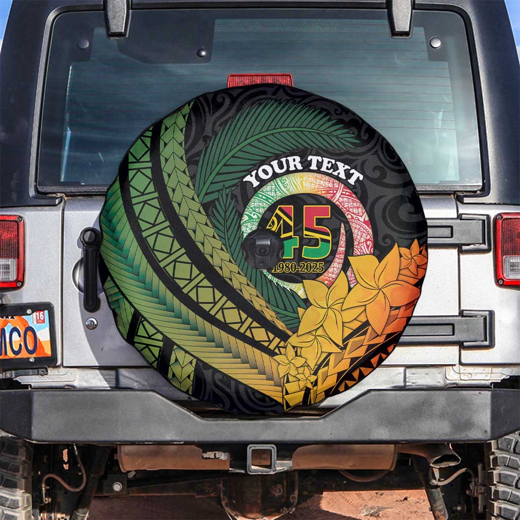 Personalised Vanuatu Independence Day Spare Tire Cover July 30 Pig Tusk Long God Yumi Stanap