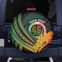 Personalised Vanuatu Independence Day Spare Tire Cover July 30 Pig Tusk Long God Yumi Stanap