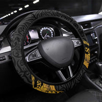 Vanuatu Independence Day Steering Wheel Cover July 30 Pig Tusk Long God Yumi Stanap