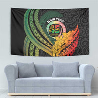 Personalised Vanuatu Independence Day Tapestry July 30 Pig Tusk Long God Yumi Stanap