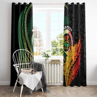 Personalised Vanuatu Independence Day Window Curtain July 30 Pig Tusk Long God Yumi Stanap