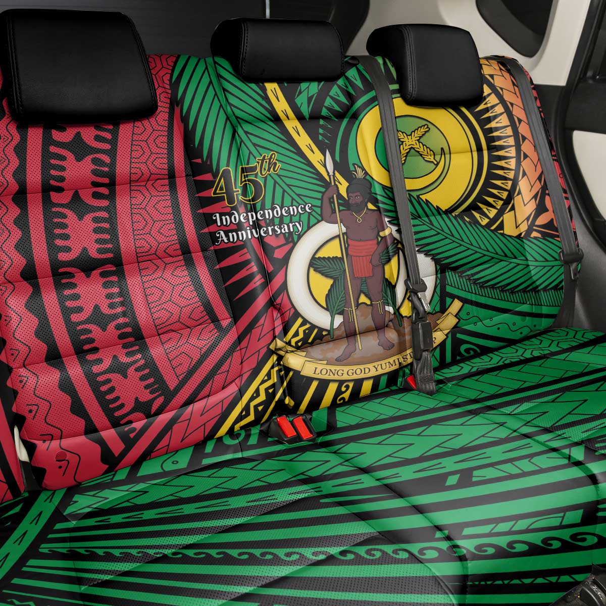 Halo Vanuatu Back Car Seat Cover Happy 45th Independence Anniversary