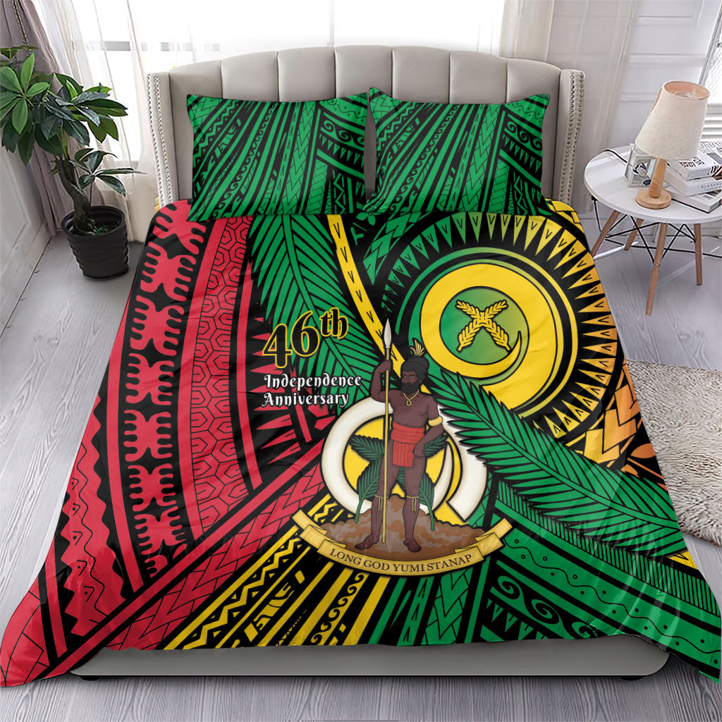 Halo Vanuatu Bedding Set Happy 46th Independence Anniversary LT14 - Polynesian Pride
