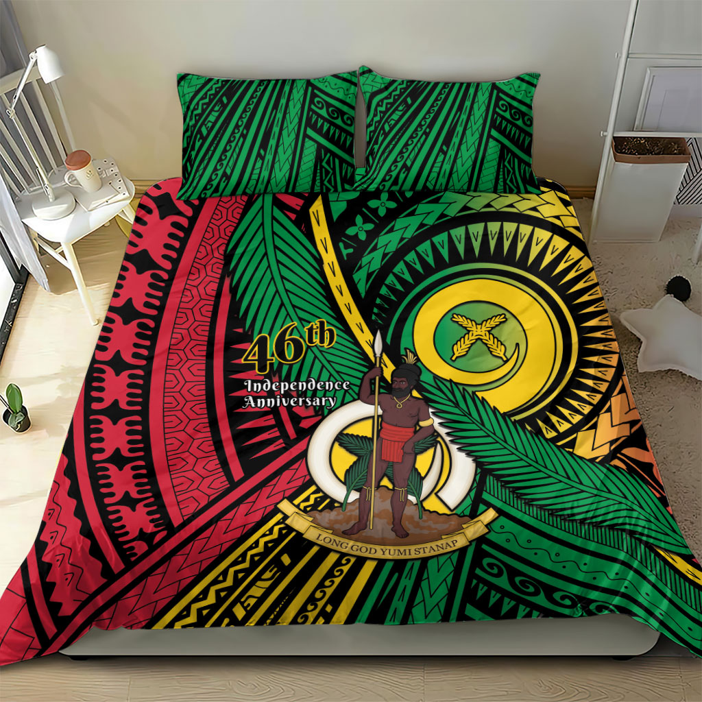 Halo Vanuatu Bedding Set Happy 46th Independence Anniversary LT14 - Polynesian Pride