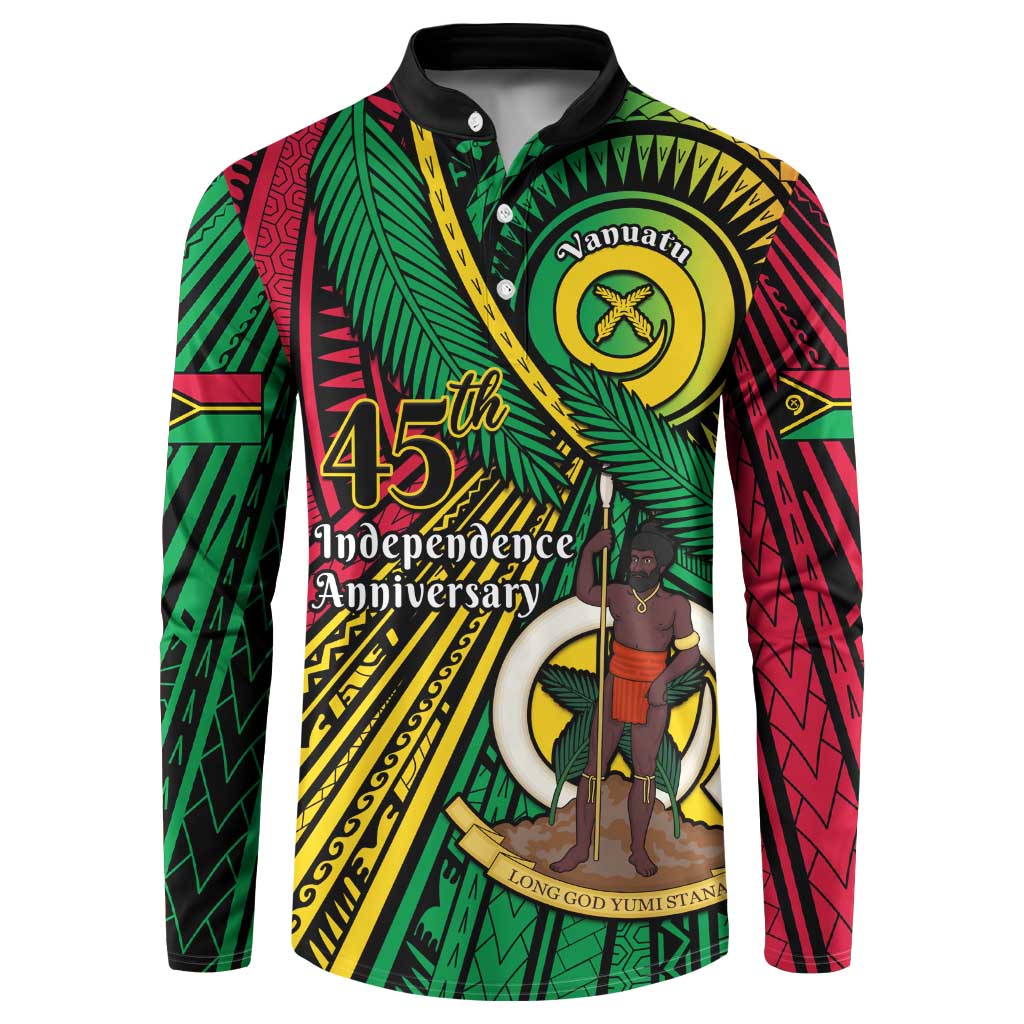 Halo Vanuatu Button Sweatshirt Happy 45th Independence Anniversary