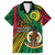Halo Vanuatu Family Matching Off The Shoulder Long Sleeve Dress and Hawaiian Shirt Happy 45th Independence Anniversary