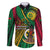 Halo Vanuatu Family Matching Off The Shoulder Long Sleeve Dress and Hawaiian Shirt Happy 45th Independence Anniversary
