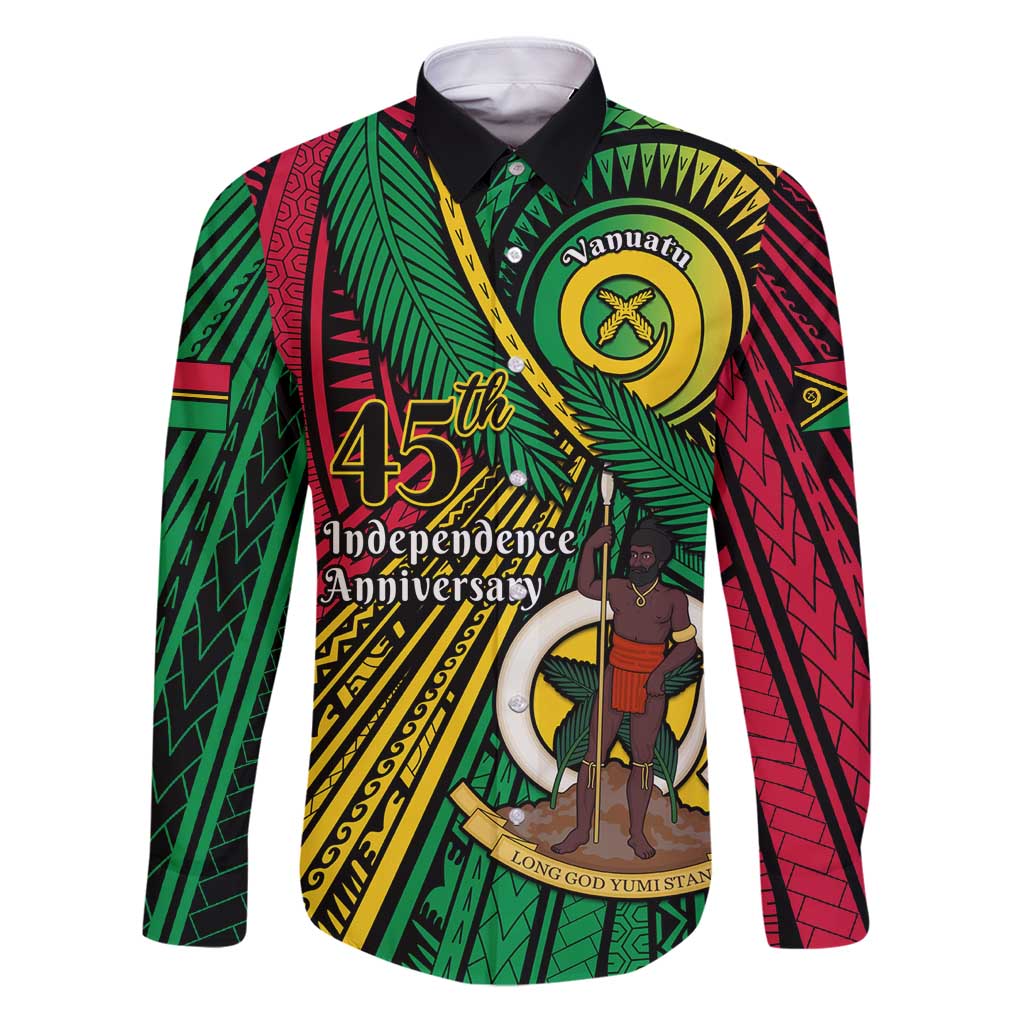 Halo Vanuatu Family Matching Puletasi and Hawaiian Shirt Happy 45th Independence Anniversary