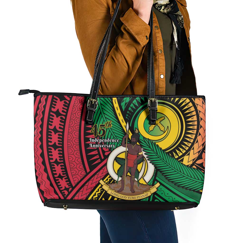 Halo Vanuatu Leather Tote Bag Happy 45th Independence Anniversary