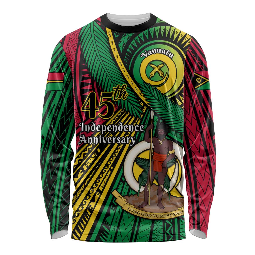 Halo Vanuatu Long Sleeve Shirt Happy 45th Independence Anniversary