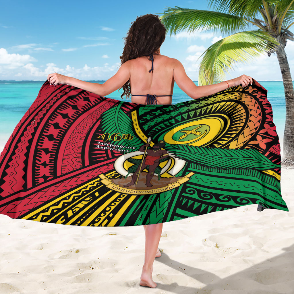 Halo Vanuatu Sarong Happy 46th Independence Anniversary LT14 - Polynesian Pride