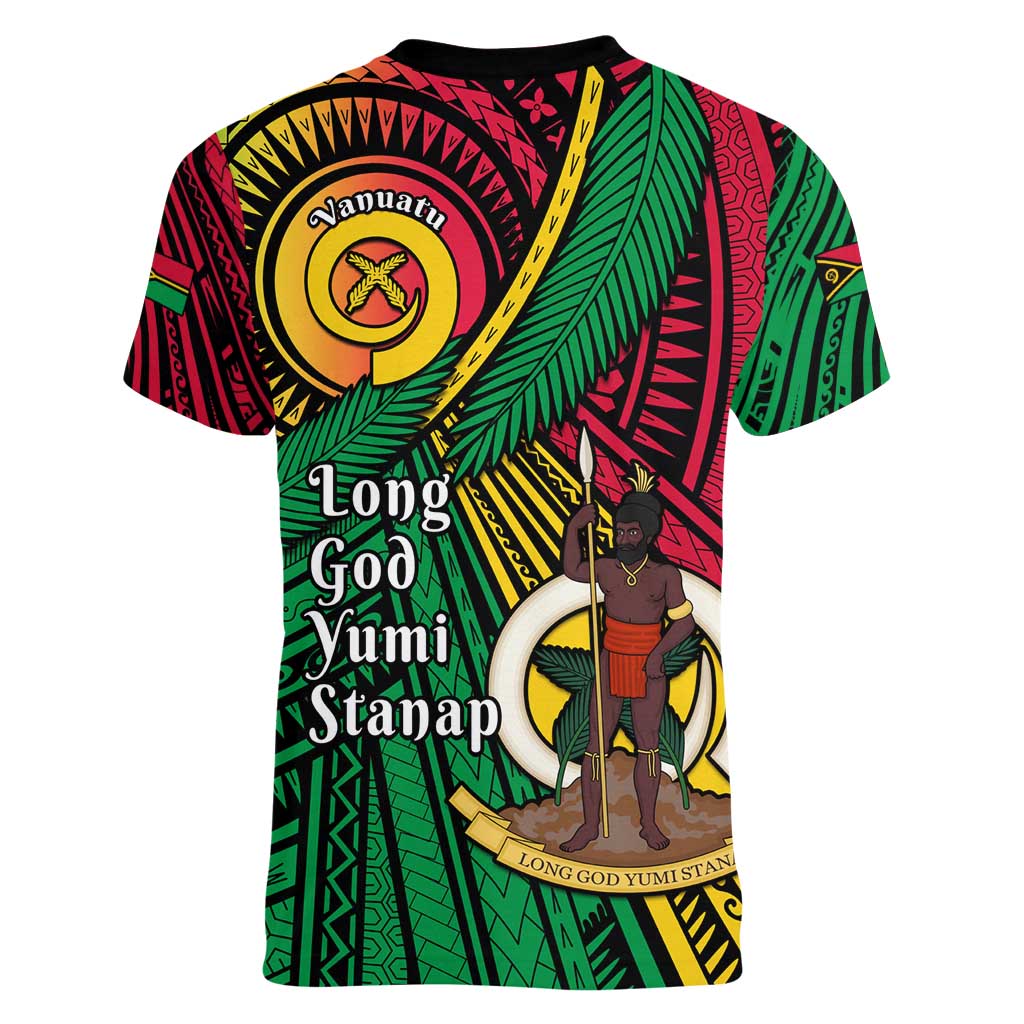 Halo Vanuatu Women V-Neck T-Shirt Happy 45th Independence Anniversary