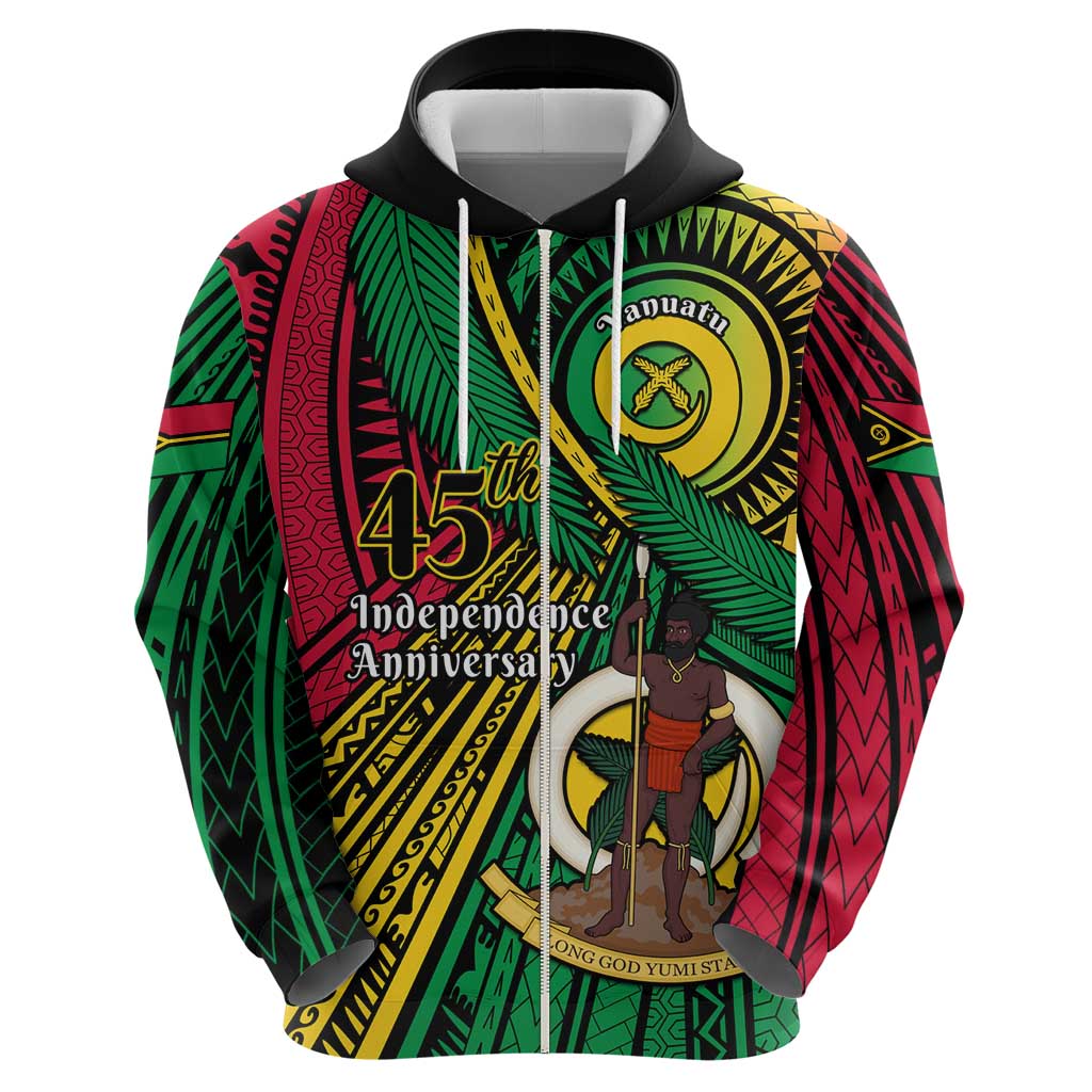 Halo Vanuatu Zip Hoodie Happy 45th Independence Anniversary