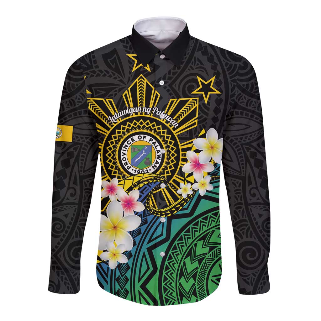 Lalawigan ng Palawan Long Sleeve Button Shirt Philippines Province Land of Promise