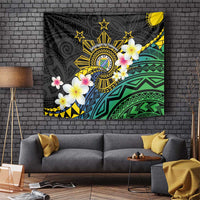Lalawigan ng Palawan Tapestry Philippines Province Land of Promise LT14 Black - Polynesian Pride