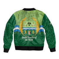 Isabela Philippines Sleeve Zip Bomber Jacket Queen Province Of The North LT14 - Polynesian Pride