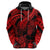 Custom Polynesian Hoodie Tribal Honu Turtle with Hibiscus Red Version LT14 - Polynesian Pride