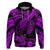 Custom Polynesian Hoodie Tribal Honu Turtle with Hibiscus Purple Version LT14 Pullover Hoodie Purple - Polynesian Pride