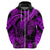 Custom Polynesian Hoodie Tribal Honu Turtle with Hibiscus Purple Version LT14 - Polynesian Pride