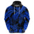 Custom Polynesian Hoodie Tribal Honu Turtle with Hibiscus Blue Version LT14 - Polynesian Pride