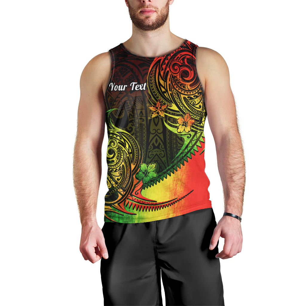 Personalised Polynesian Tribal Men Tank Top Unique Reggae LT14 - Polynesian Pride
