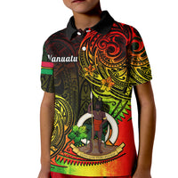 Polynesian Pride Vanuatu Kid Polo Shirt Reggae Polynesia Long God Yumi Stanap LT14 Kid Reggae - Polynesian Pride