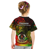 Polynesian Pride Vanuatu Kid T Shirt Reggae Polynesia Long God Yumi Stanap LT14 - Polynesian Pride