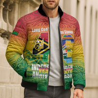 Vanuatu Indipendens Dei Bomber Puffer Jacket Yumi 46th Independence Anniversary