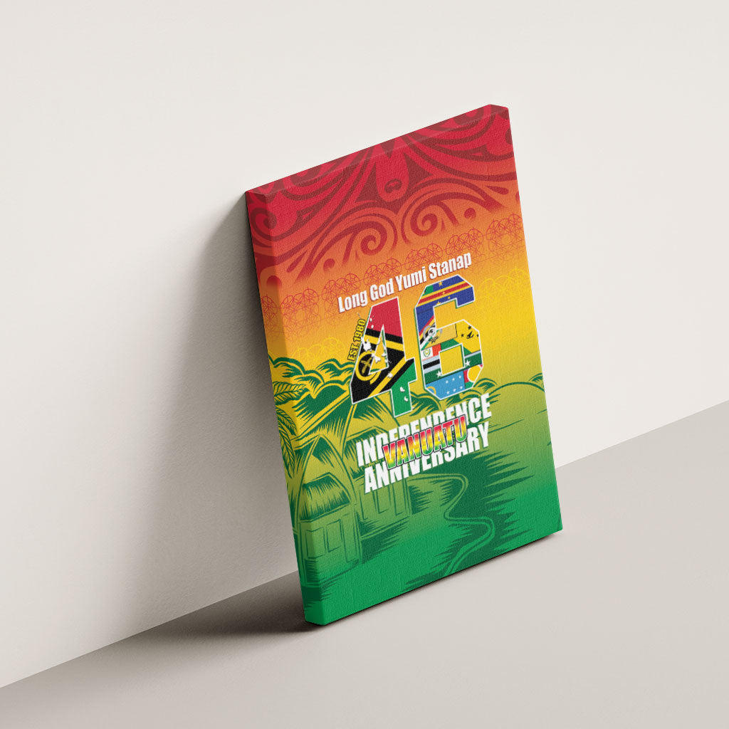Vanuatu Indipendens Dei Canvas Wall Art Yumi 46th Independence Anniversary