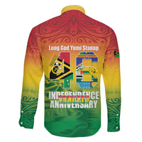 Vanuatu Indipendens Dei Family Matching Long Sleeve Bodycon Dress and Hawaiian Shirt Yumi 46th Independence Anniversary LT14 - Polynesian Pride