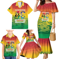 Vanuatu Indipendens Dei Family Matching Mermaid Dress and Hawaiian Shirt Yumi 46th Independence Anniversary