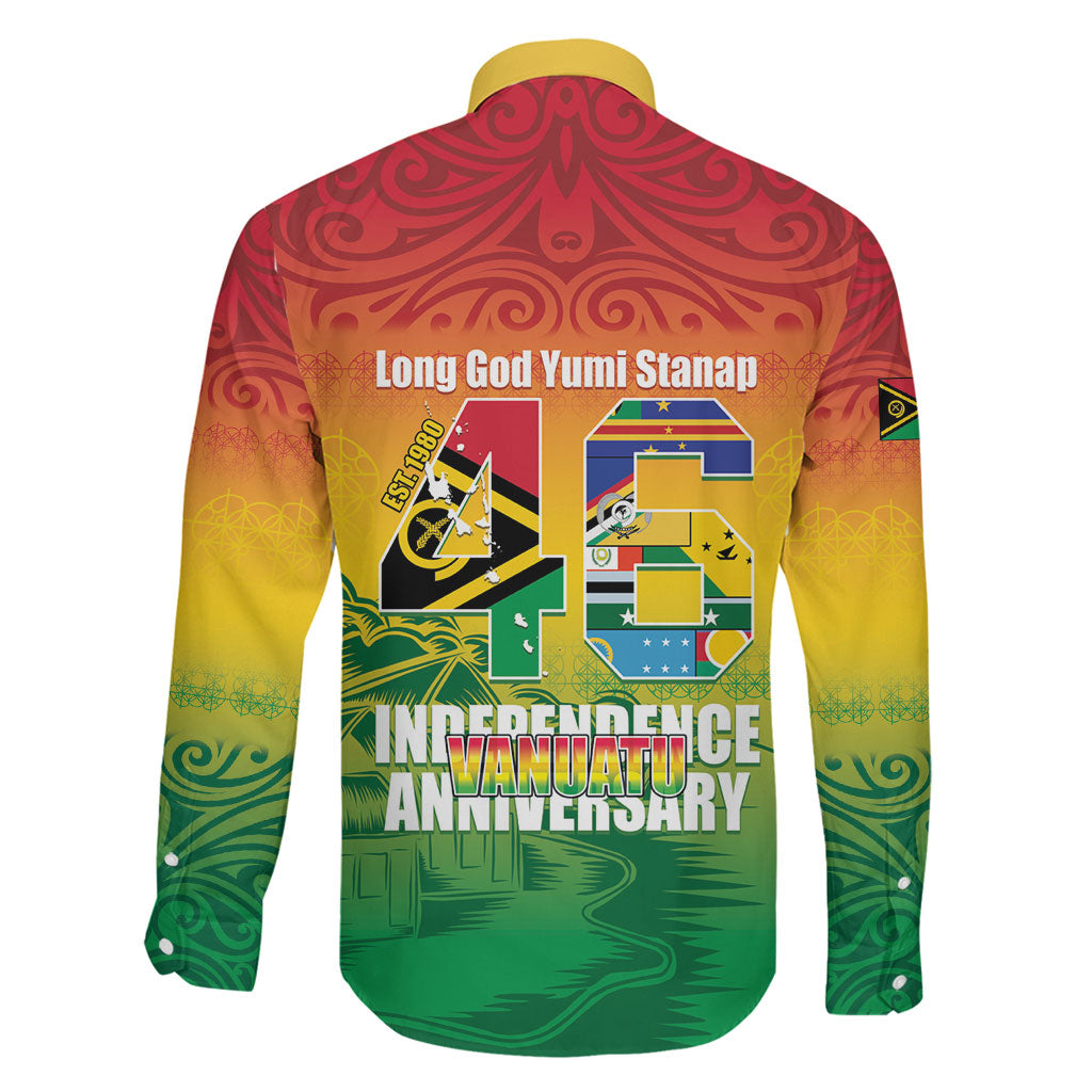 Vanuatu Indipendens Dei Family Matching Off Shoulder Maxi Dress and Hawaiian Shirt Yumi 46th Independence Anniversary